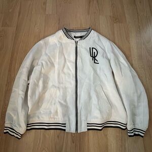 White Jacket with Black Logo
